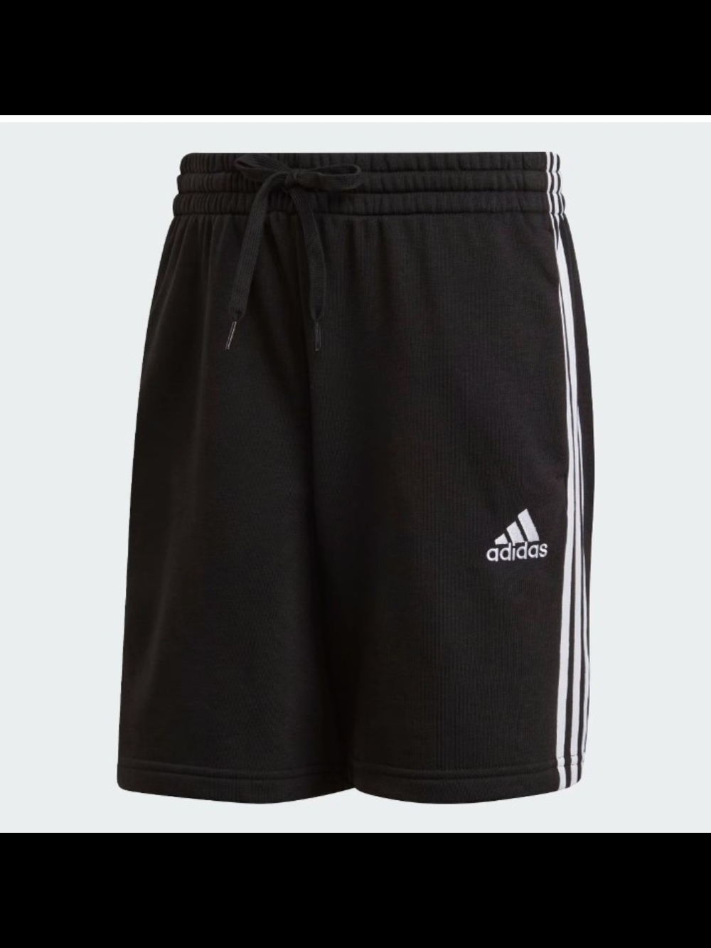 Adidas Essentials French Terry 3 Stripes Shorts Black/White